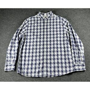Bixby Nomad Button Down Shirt Men's Sz XL Regular Plaid Casual‎ Comfortable Blue